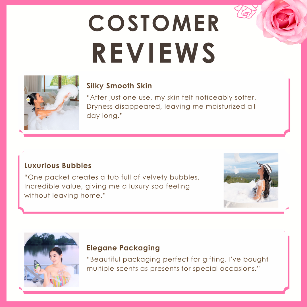 Bubble Bath Bomb - Flower Package - 150g - Rose