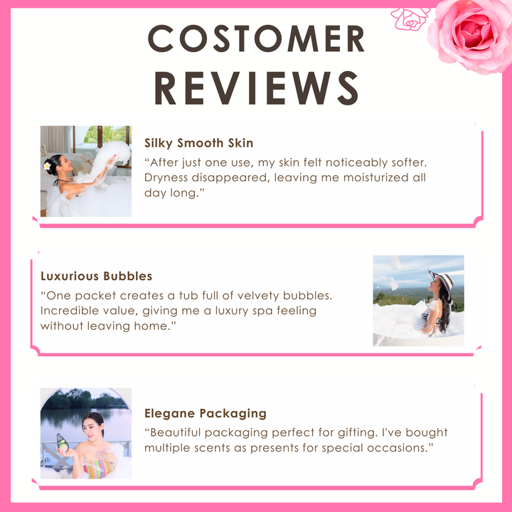 Bubble Bath Bomb - Flower Package - 150g - Rose