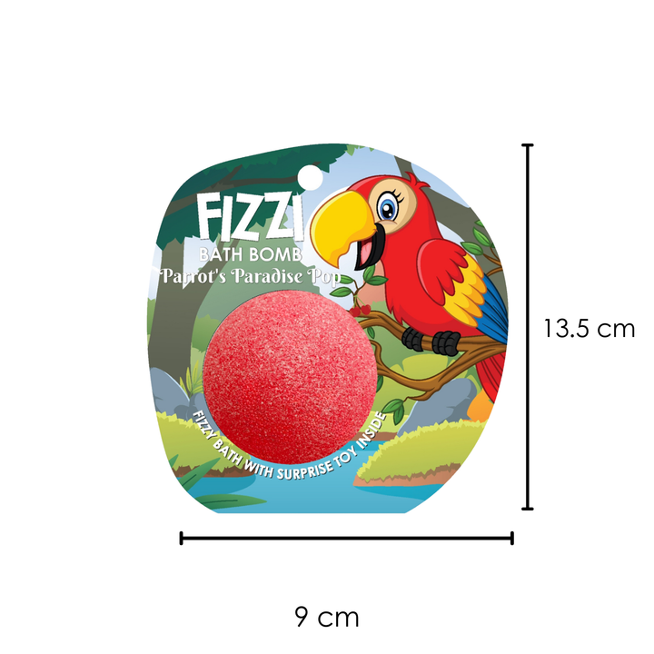 Fizzy Bath Bomb - Jungle Package - 100g - Parrot's Paradise Pop