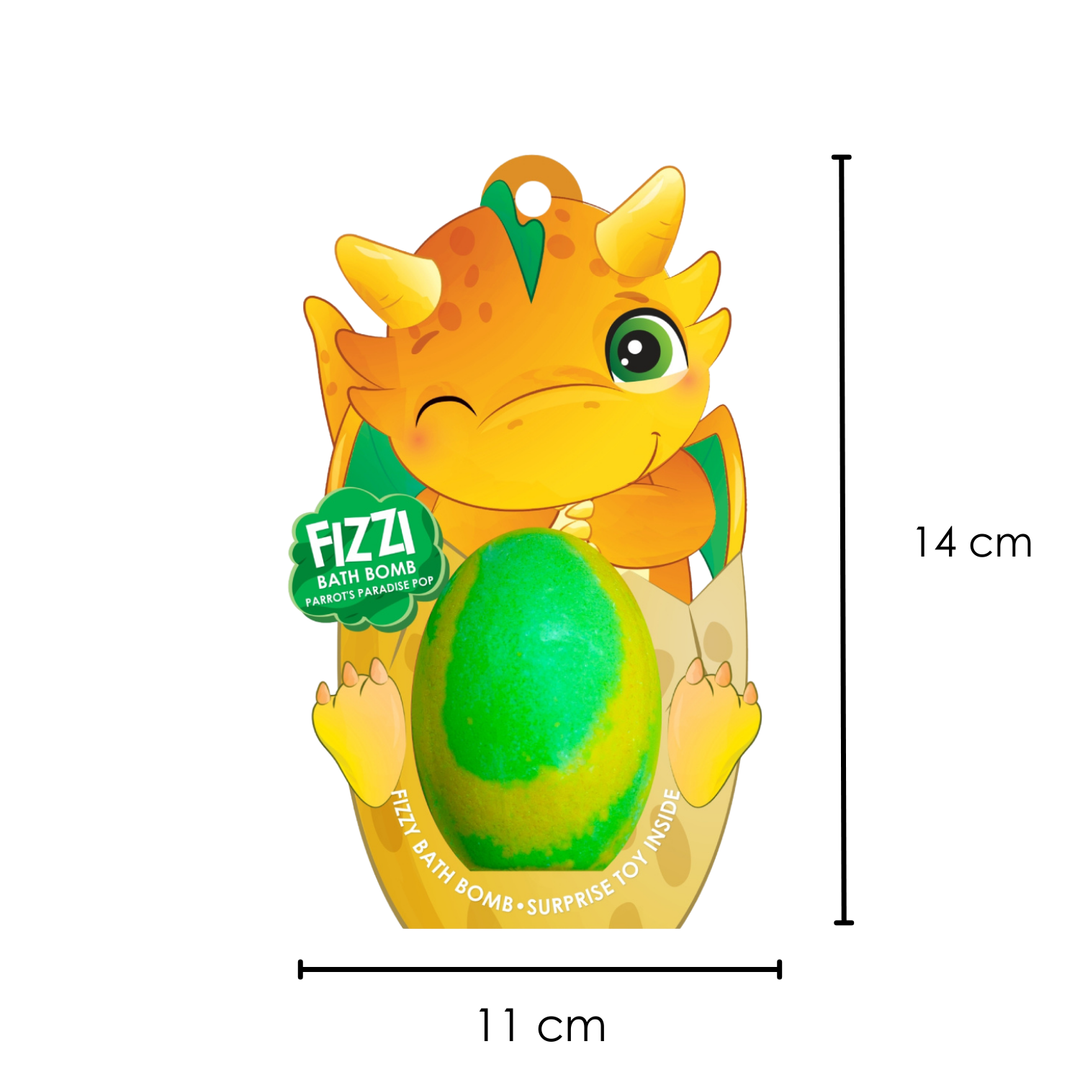 Fizzy Bath Bomb - Dinosaur Package - 180g - Parrot's Paradise Pop