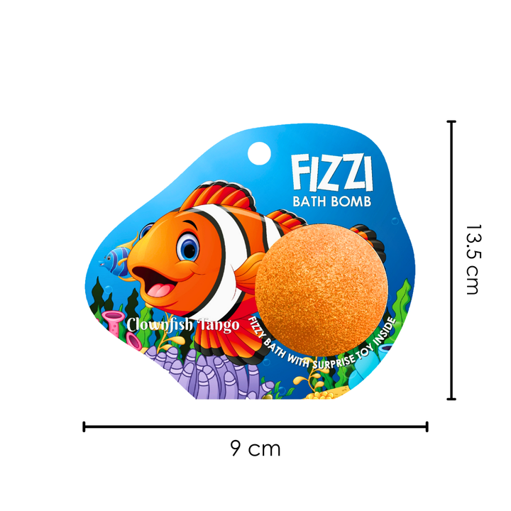 Fizzy Bath Bomb - Sea Animal Package - 100g - Clowfish Tango