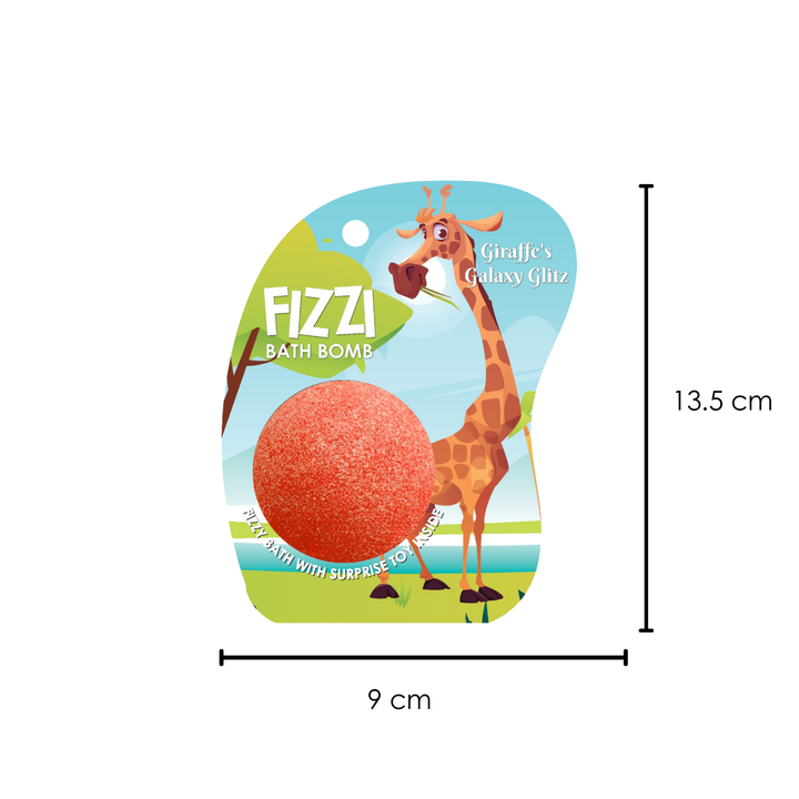 Fizzy Bath Bomb - Jungle Package - 100g - Giraffe's Galaxy Glitz