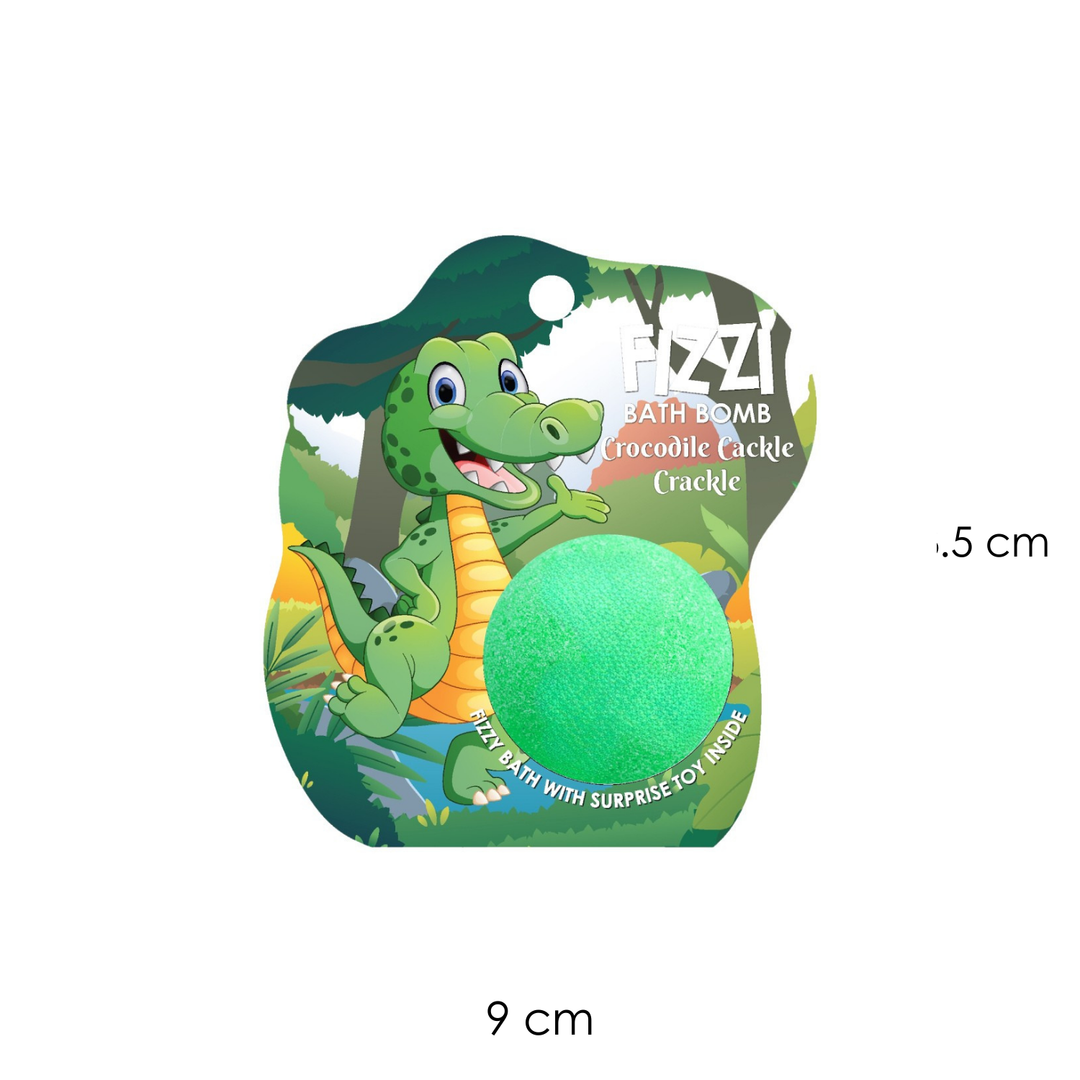 Fizzy Bath Bomb - Jungle Package - 100g - Crocodile Cackle Crackle