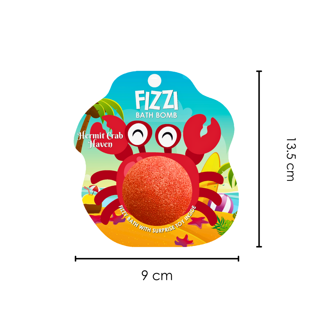 Fizzy Bath Bomb - Sea Animal Package - 100g - Hermit Crab Haven