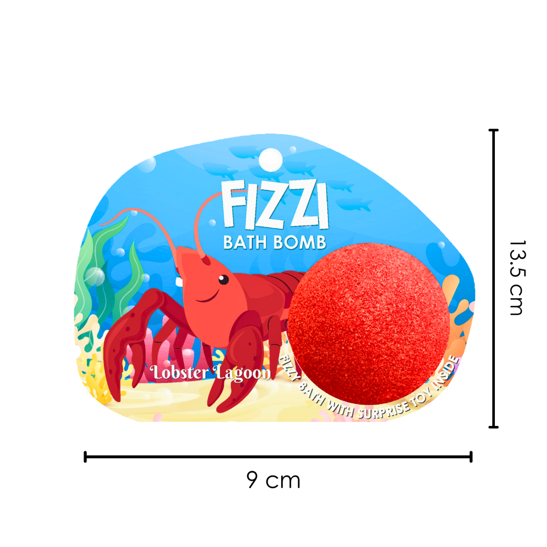 Fizzy Bath Bomb - Sea Animal Package - 100g - Lobster Lagoon