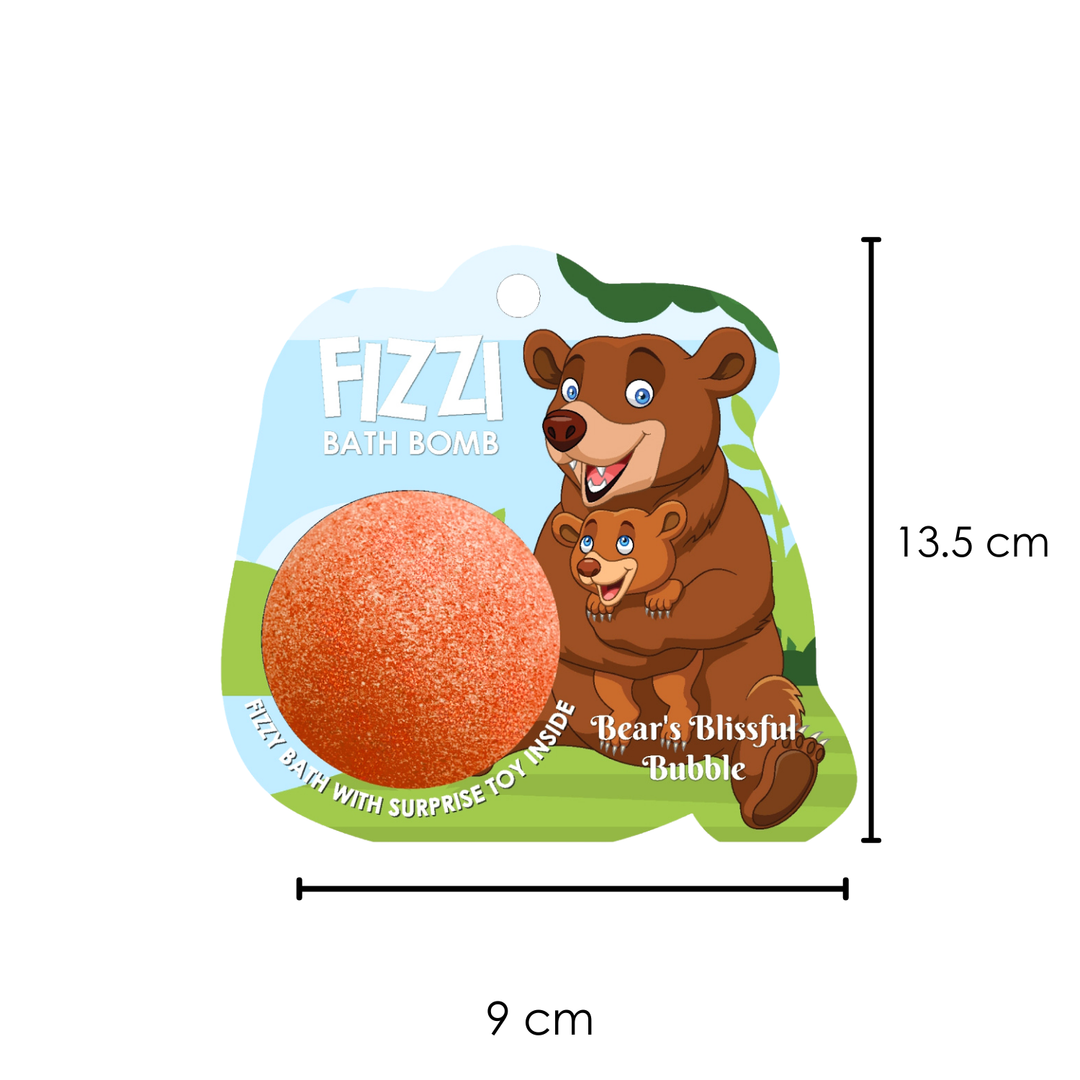 Fizzy Bath Bomb - Jungle Package - 100g - Bear's Blissful Bubble