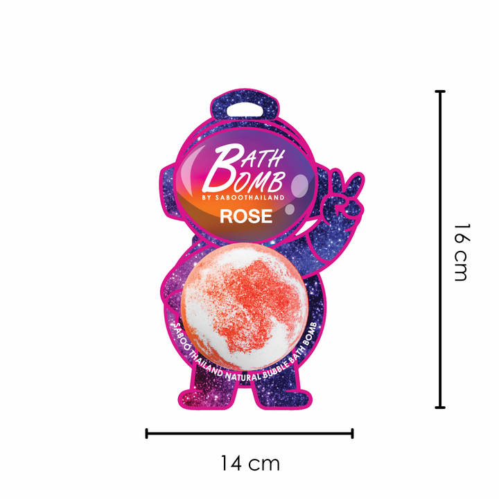 Bubble Bath Bomb - Space Package - 150g - Rose