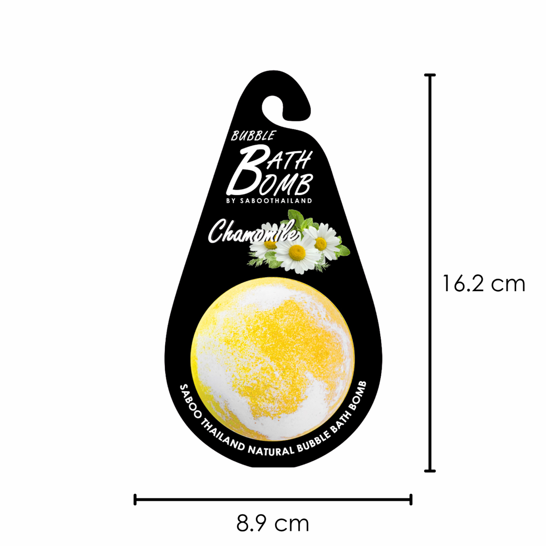 Bubble Bath Bomb - Black Package - 150g - Chamomile
