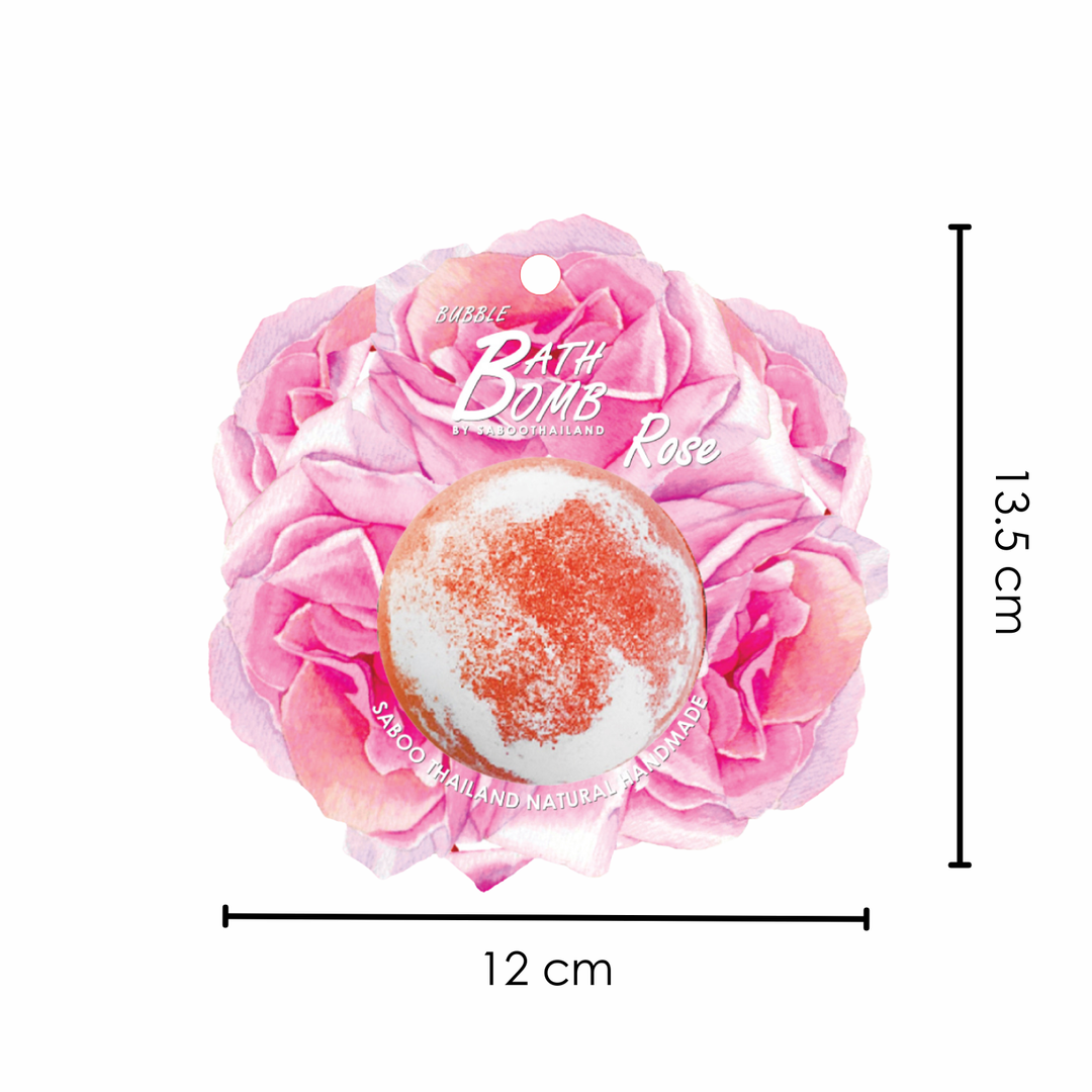 Bubble Bath Bomb - Flower Package - 150g - Rose