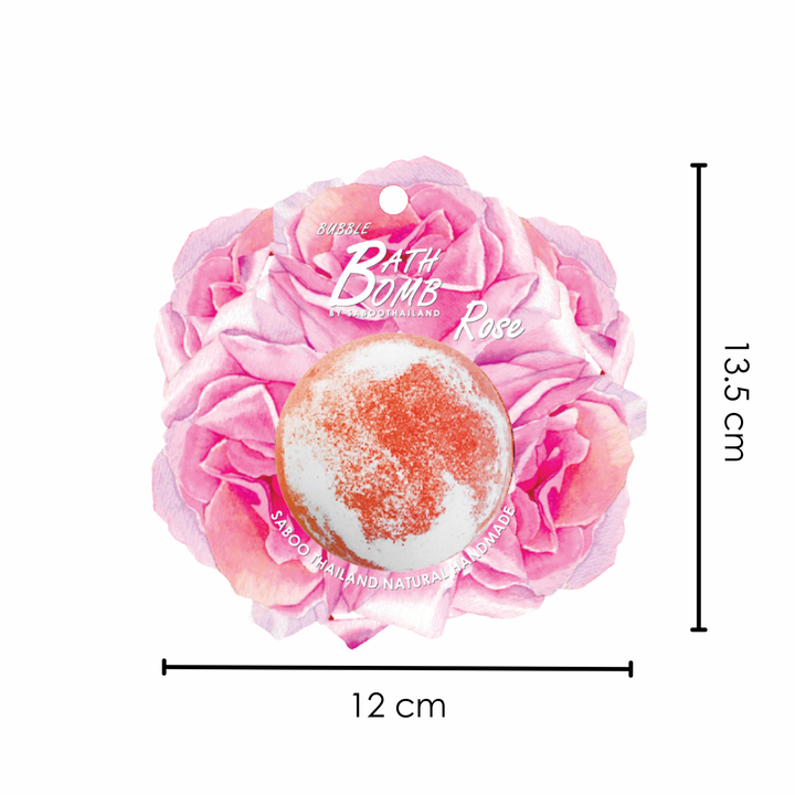 Bubble Bath Bomb - Flower Package - 150g - Rose