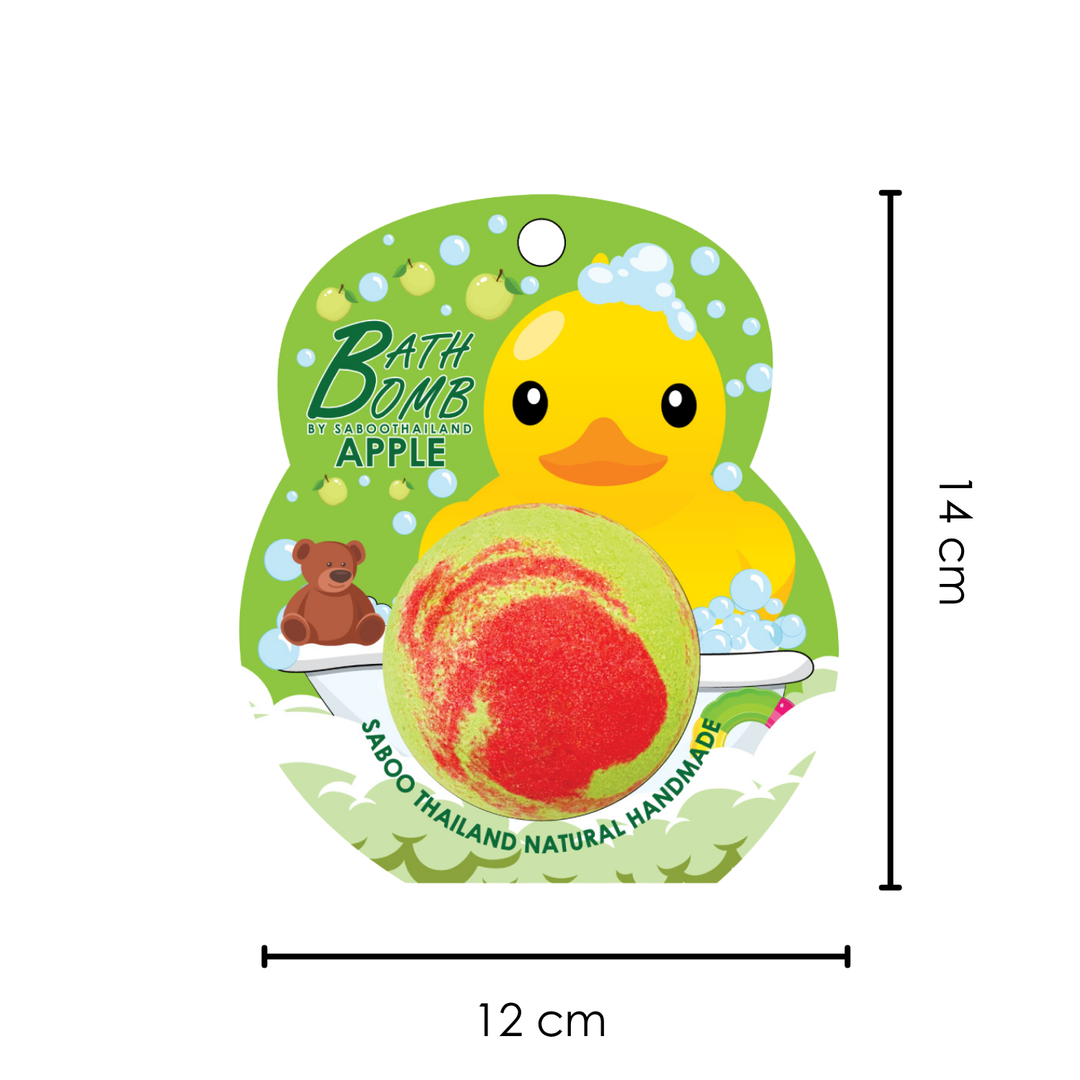 Bubble Bath Bomb - Duck Package - 150g - Apple