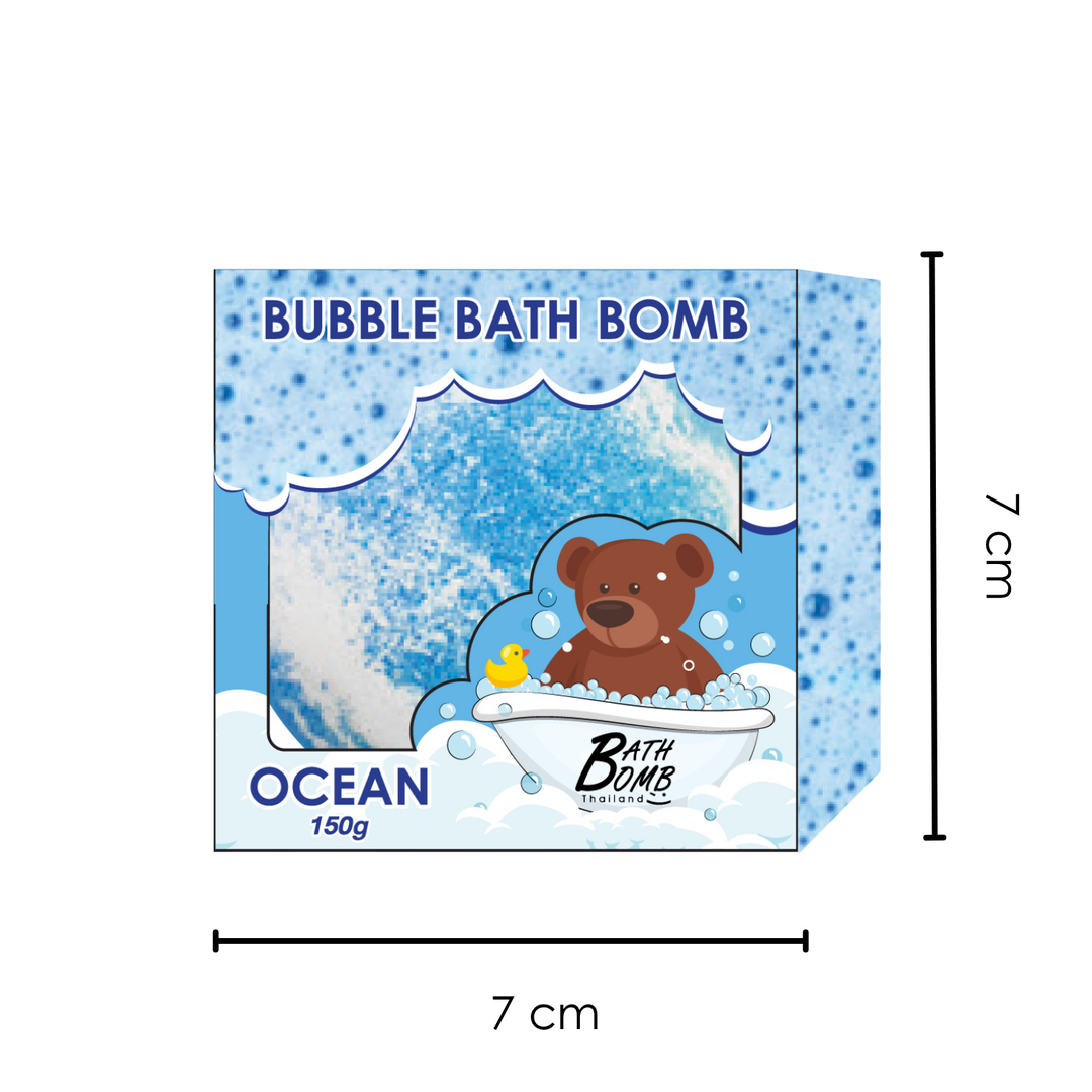 Bubble Bath Bomb - Box Package - 150g - Ocean