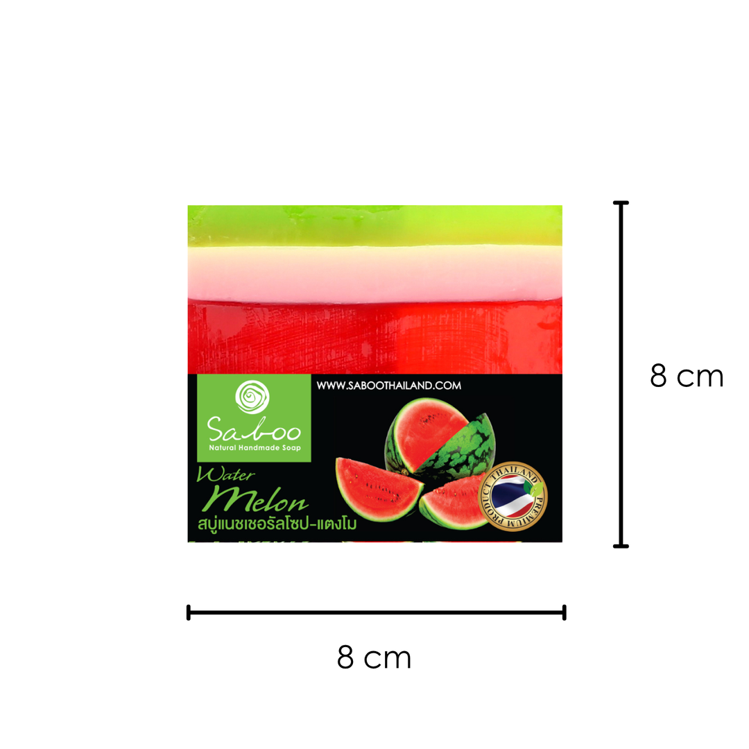 Natural Soap - Square Shape - 100g - Watermelon