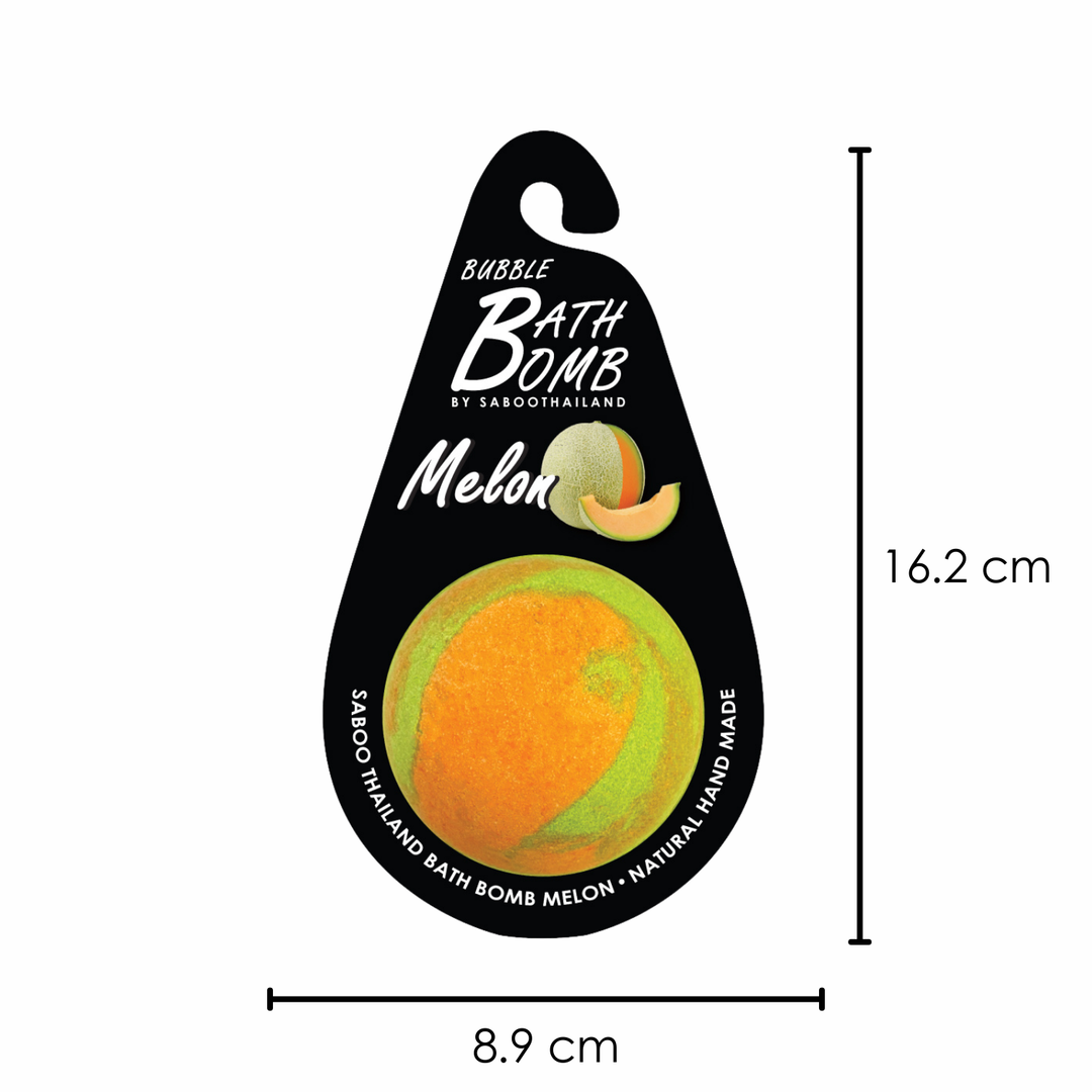 Bubble Bath Bomb - Black Package - 150g - Melon