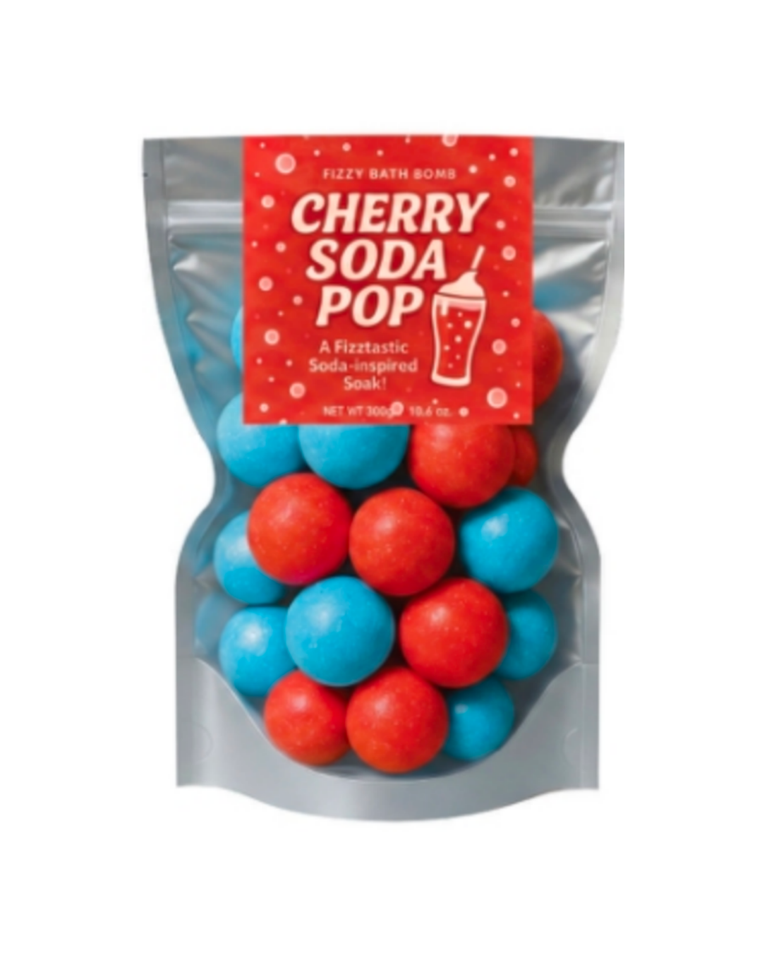 FIZZY BATH BOMB 300 G - Cherry Soda Pop
