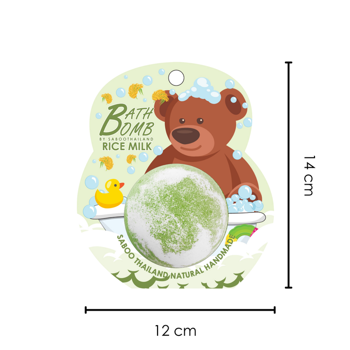 Bubble Bath Bomb - Bear Package - 150g - Rice Mlik