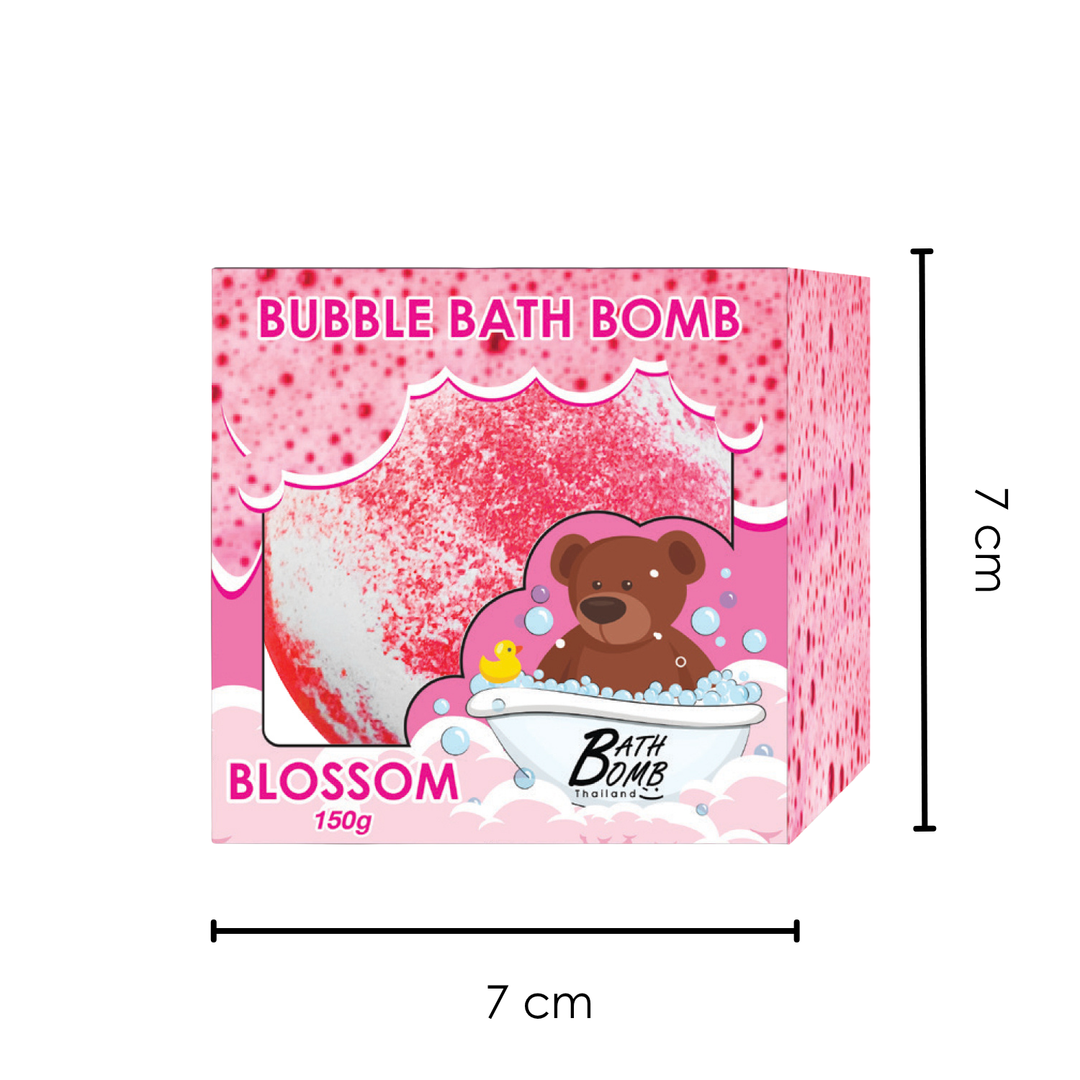 Bubble Bath Bomb - Box Package - 150g - Blossom