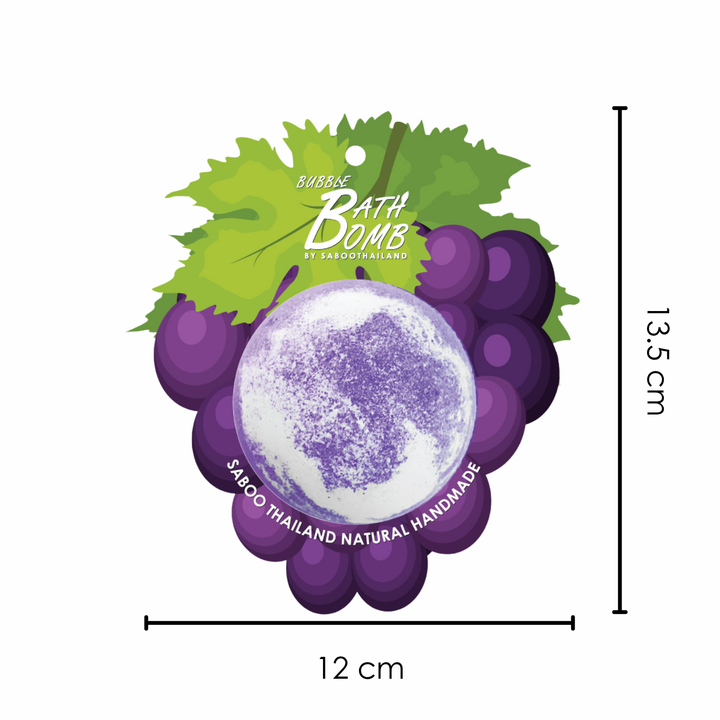Bubble Bath Bomb - Fruit Package - 150g - Grape Purple
