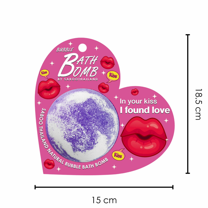 Bubble Bath Bomb - Valentine Package - 150g - Lavender