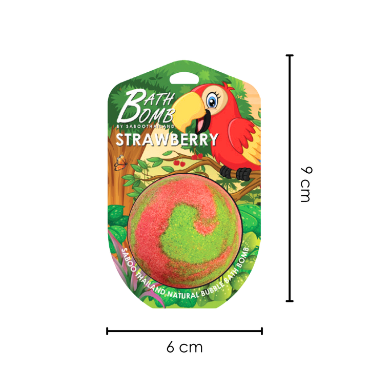 Bubble Bath Bomb - Jungle Package - 150g - Strawberry