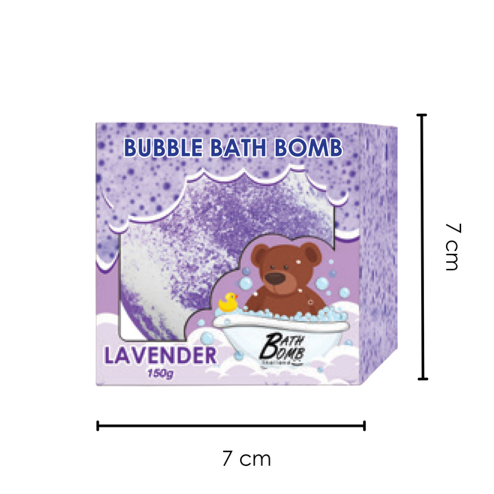 Bubble Bath Bomb - Box Package - 150g - Lavender
