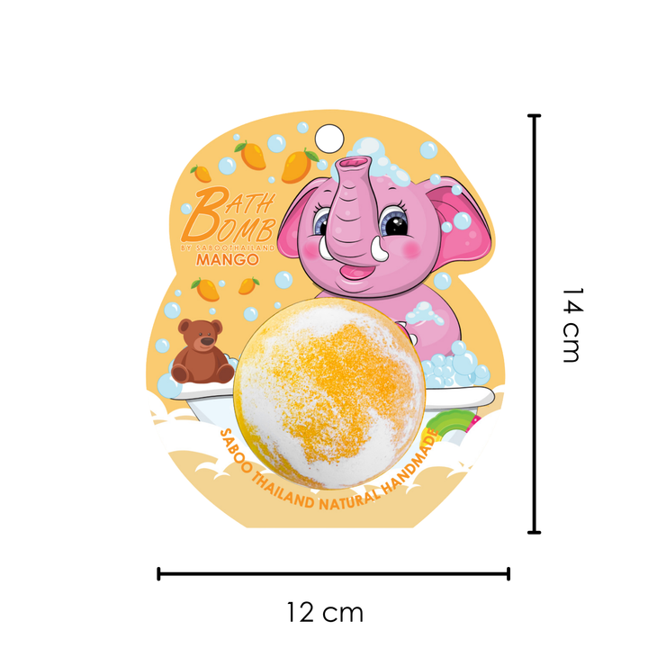 Bubble Bath Bomb - Elephant Package - 150g - Mango
