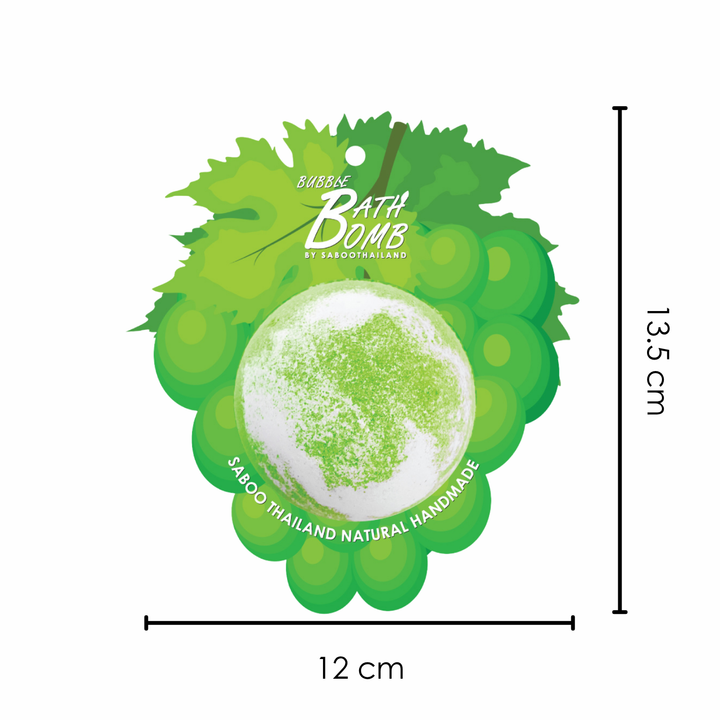 Bubble Bath Bomb - Fruit Package - 150g - Grape Green