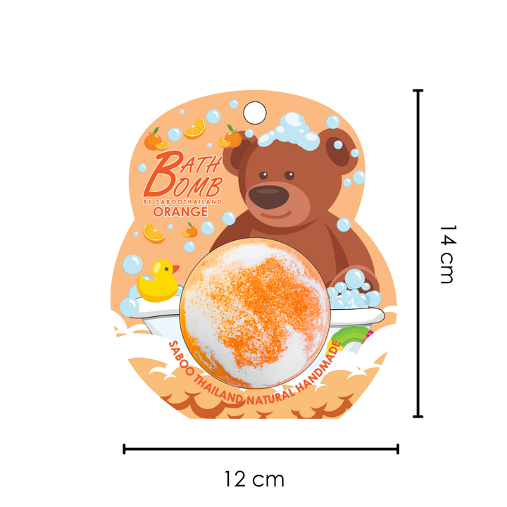 Bubble Bath Bomb - Bear Package - 150g - Orange