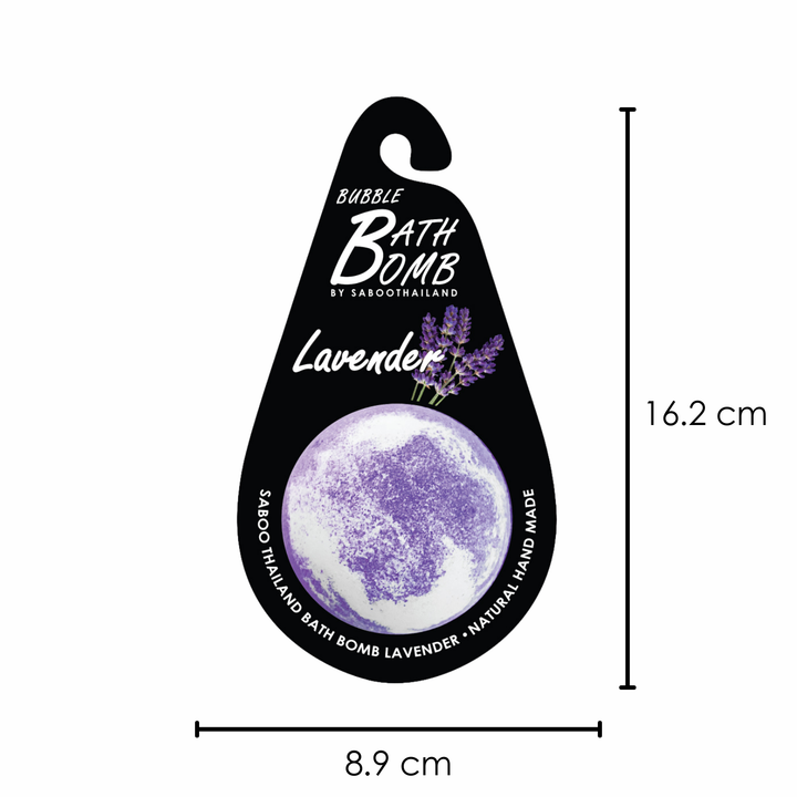 Bubble Bath Bomb - Black Package - 150g - Lavender