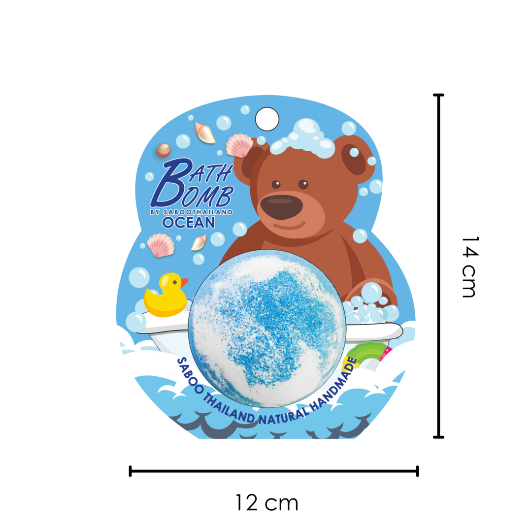 Bubble Bath Bomb - Bear Package - 150g - Ocean