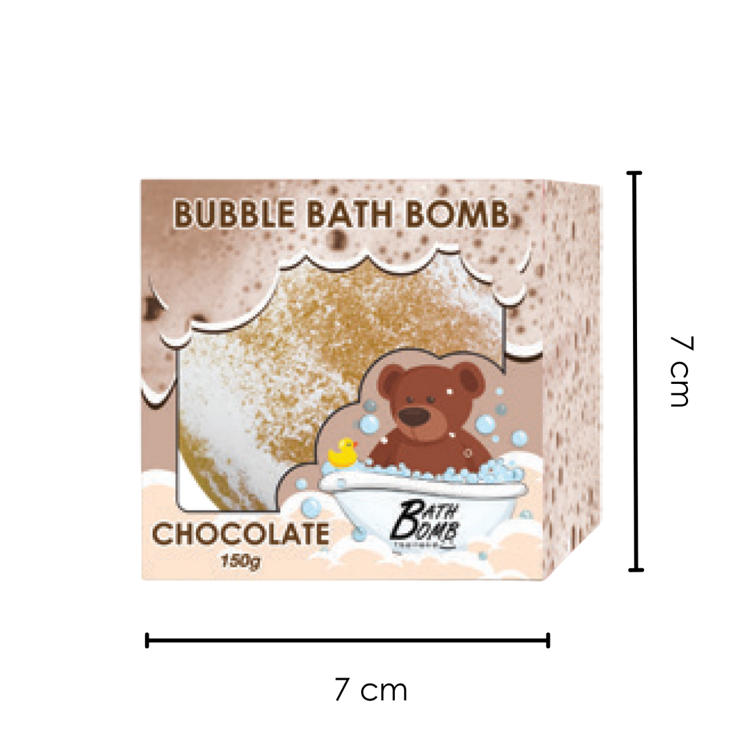 Bubble Bath Bomb - Box Package - 150g - Chocolate