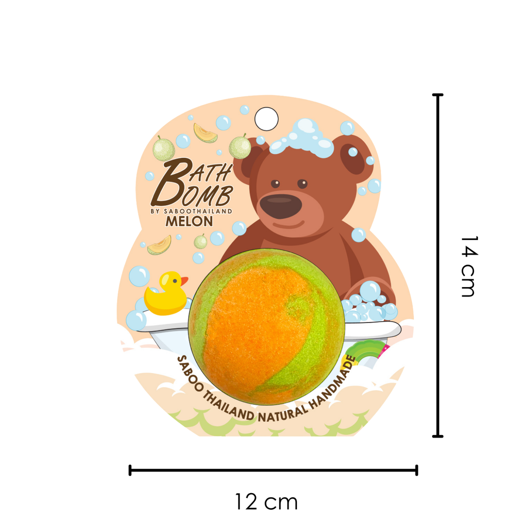 Bubble Bath Bomb - Bear Package - 150g - Melon