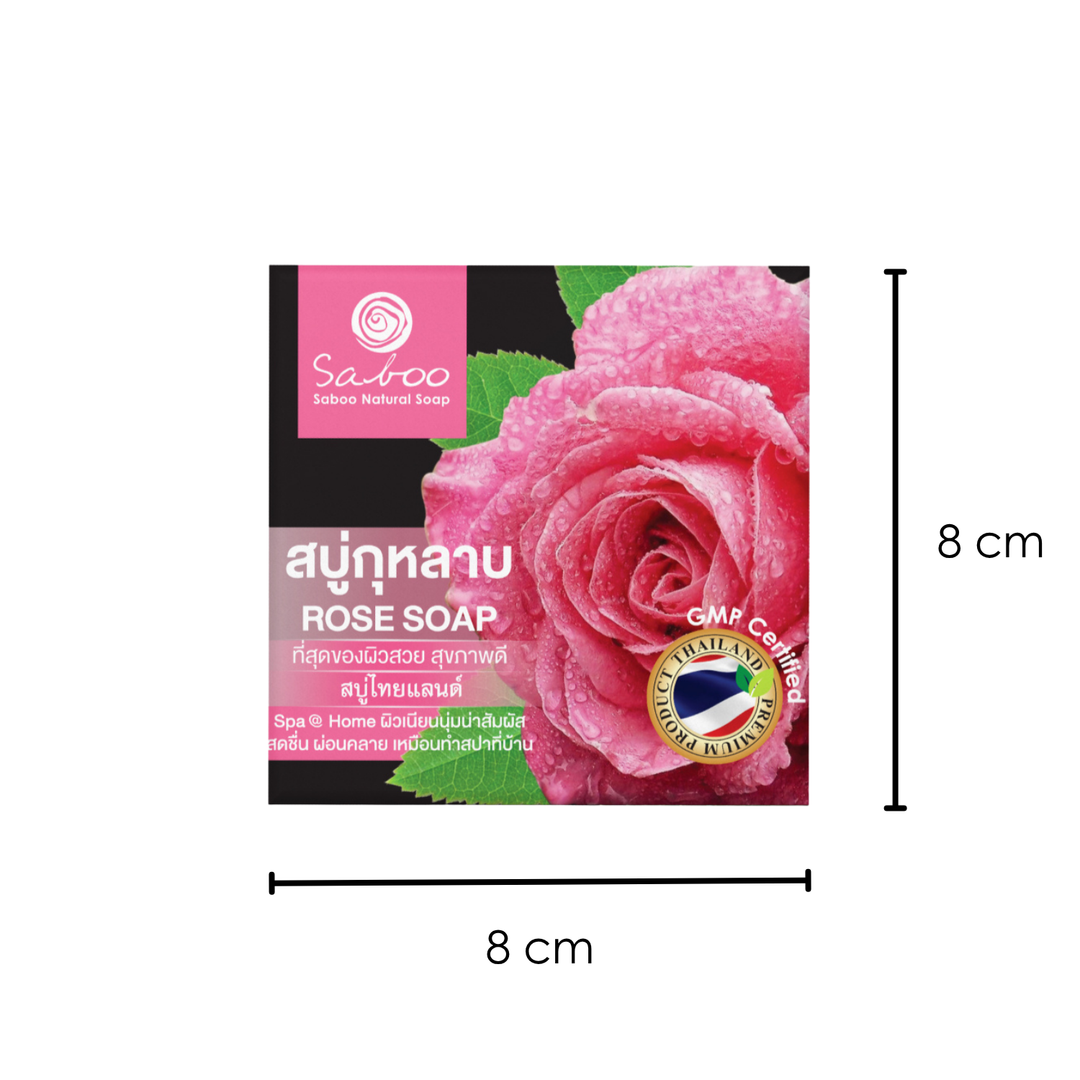 Premium Soap - Black Box Package - 100g - Rose