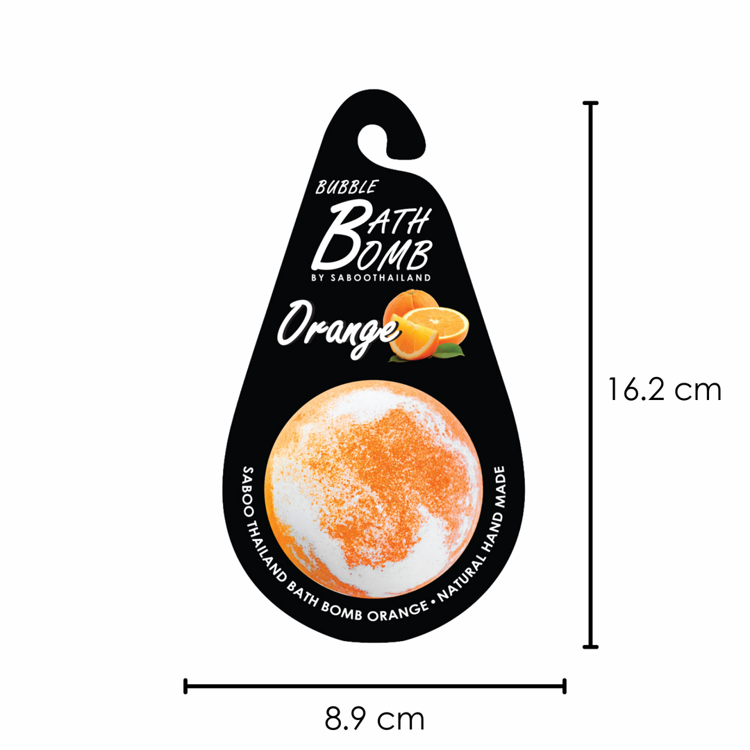 Bubble Bath Bomb - Black Package - 150g - Orange