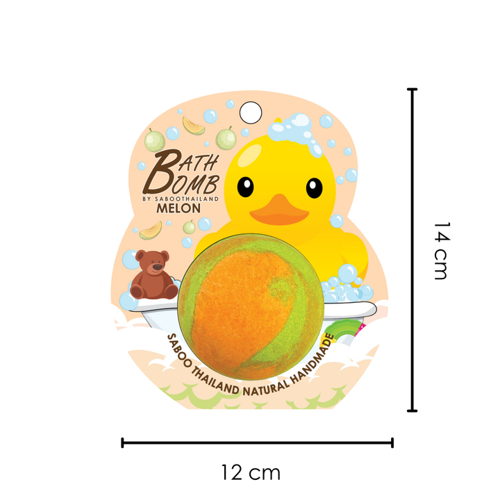 Bubble Bath Bomb - Duck Package - 150g - Melon
