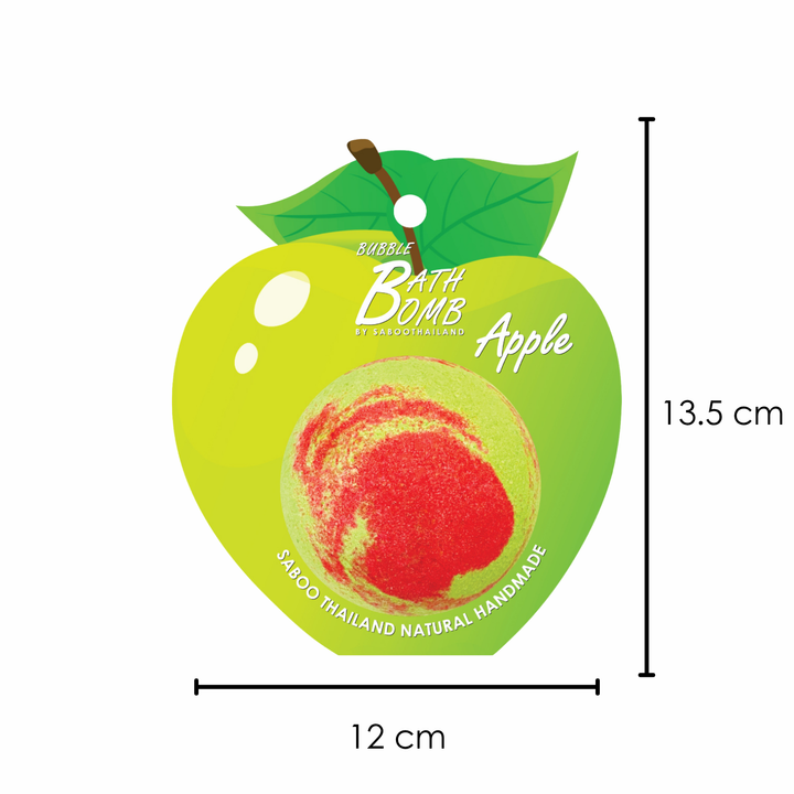 Bubble Bath Bomb - Fruit Package - 150g - Apple Green