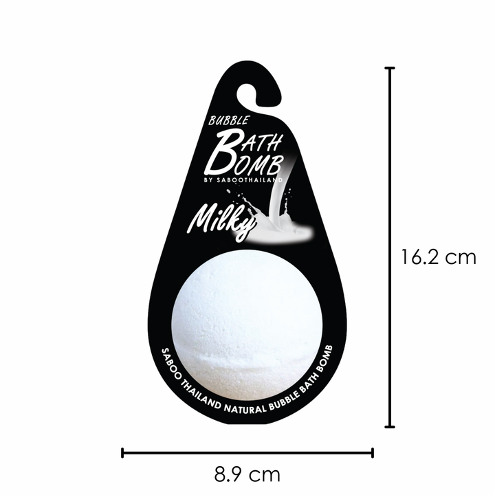 Bubble Bath Bomb - Black Package - 150g - Milky