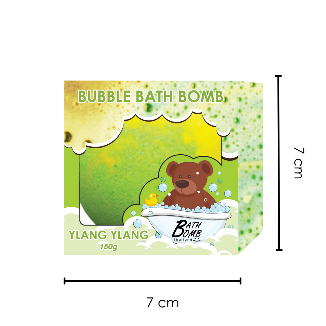 Bubble Bath Bomb - Box Package - 150g - Ylang Ylang