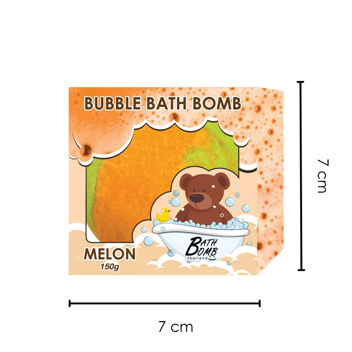 Bubble Bath Bomb - Box Package - 150g - Melon