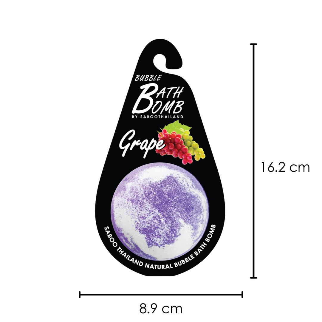 Bubble Bath Bomb - Black Package - 150g - Grape