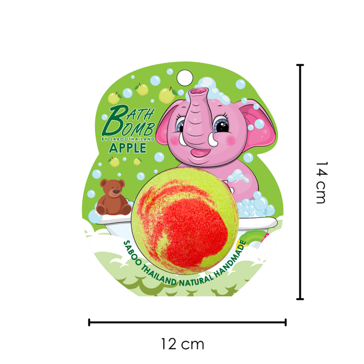 Bubble Bath Bomb - Elephant Package - 150g - Apple