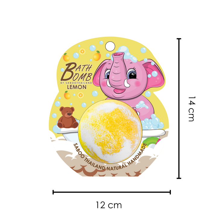 Bubble Bath Bomb - Elephant Package - 150g - Lemon