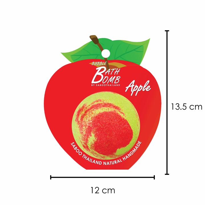 Bubble Bath Bomb - Fruit Package - 150g - Apple Red