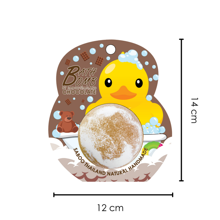 Bubble Bath Bomb - Duck Package - 150g - Chocolate