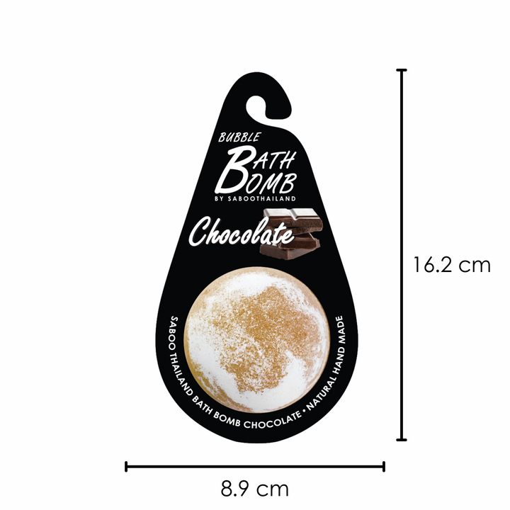 Bubble Bath Bomb - Black Package - 150g - Chocolate