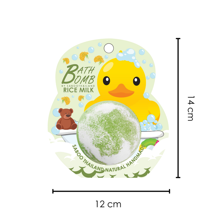 Bubble Bath Bomb - Duck Package - 150g - Rice Milk