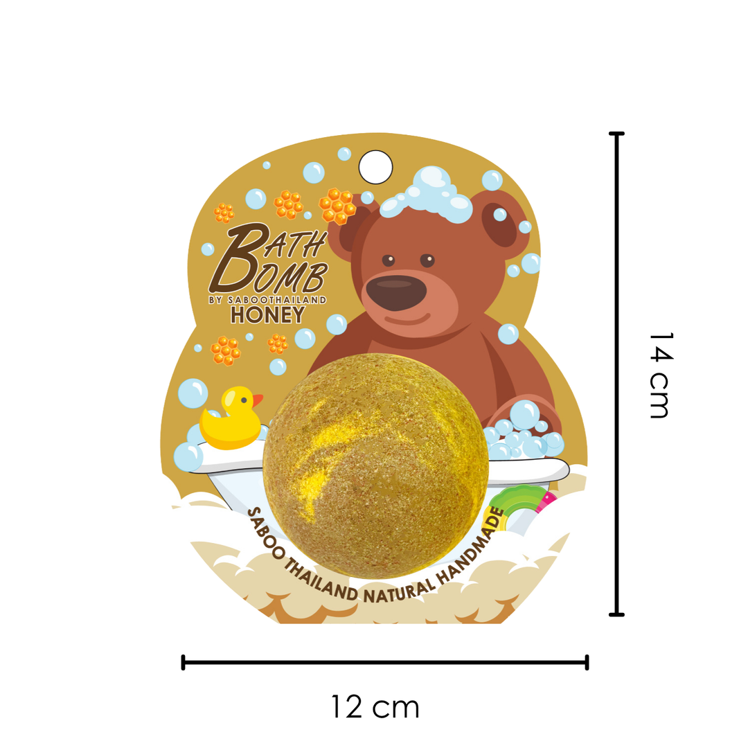 Bubble Bath Bomb - Bear Package - 150g - Honey