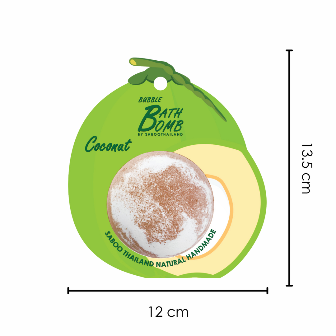Bubble Bath Bomb - Fruit Package - 150g - Coconut Green