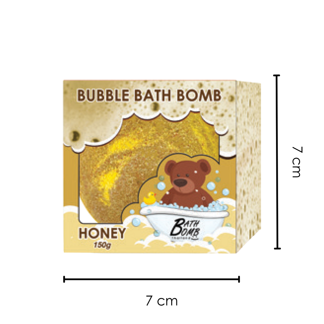 Bubble Bath Bomb - Box Package - 150g - Honey
