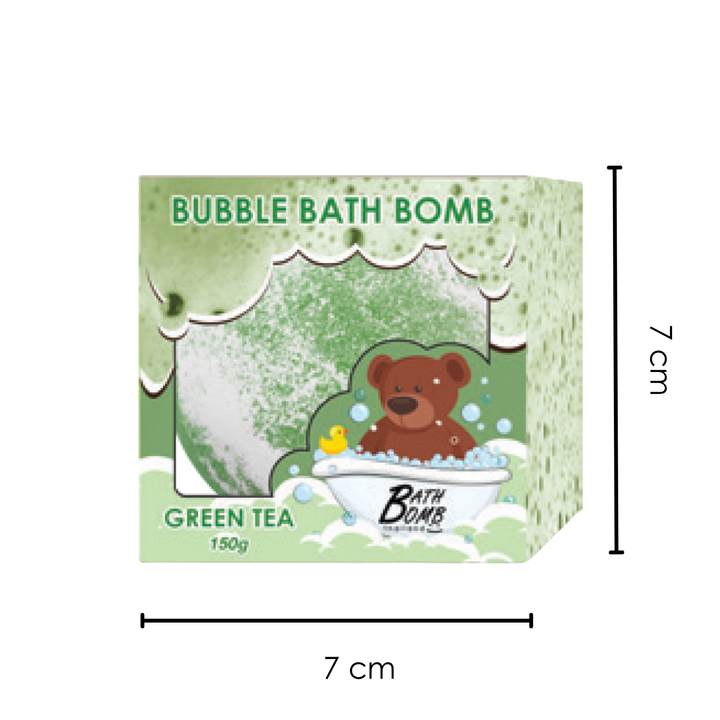 Bubble Bath Bomb - Box Package - 150g - Green Tea